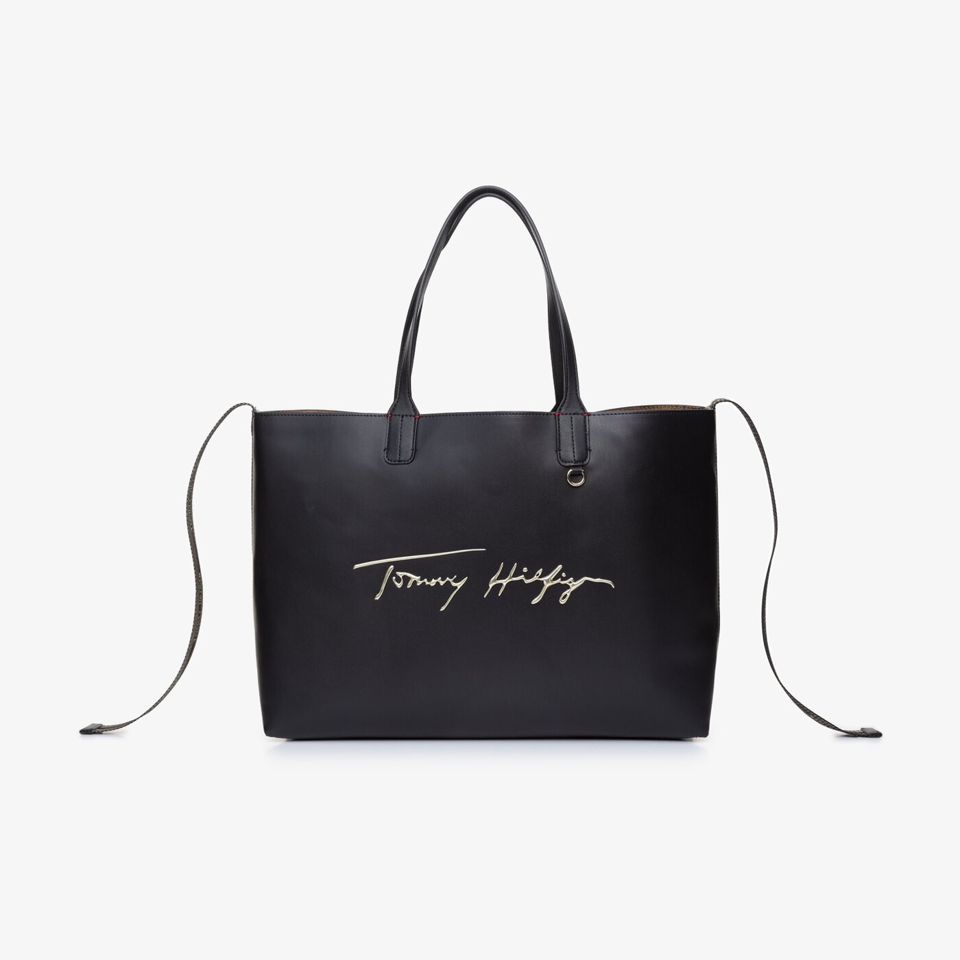 Damska torebka TOMMY HILFIGER TOREBKA ICONIC TOMMY TOTE aw0aw10457bds kolor czarny