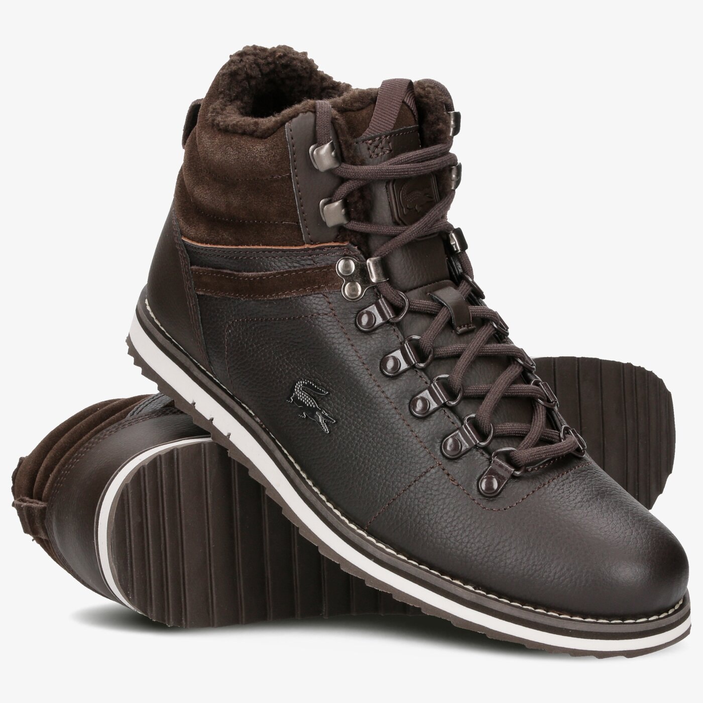 Męskie buty outdoor (trekkingowe) LACOSTE JARMUND WTH 730spm0016db2 kolor brązowy