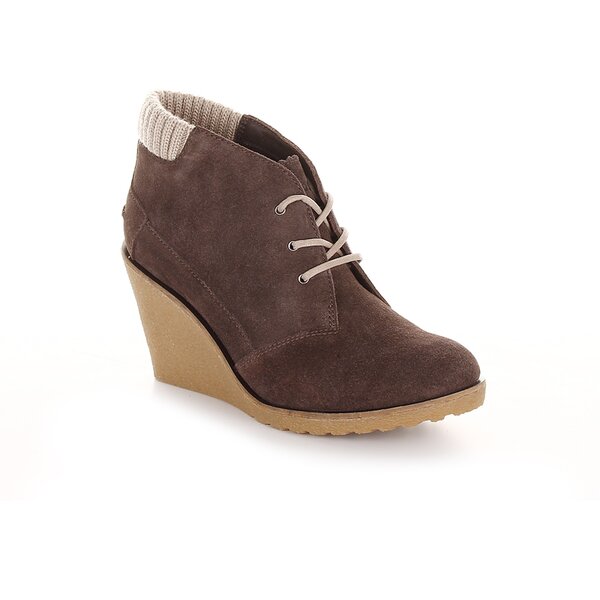 Damskie buty za kostkę LACOSTE LEREN 724srw3340078 kolor brązowy
