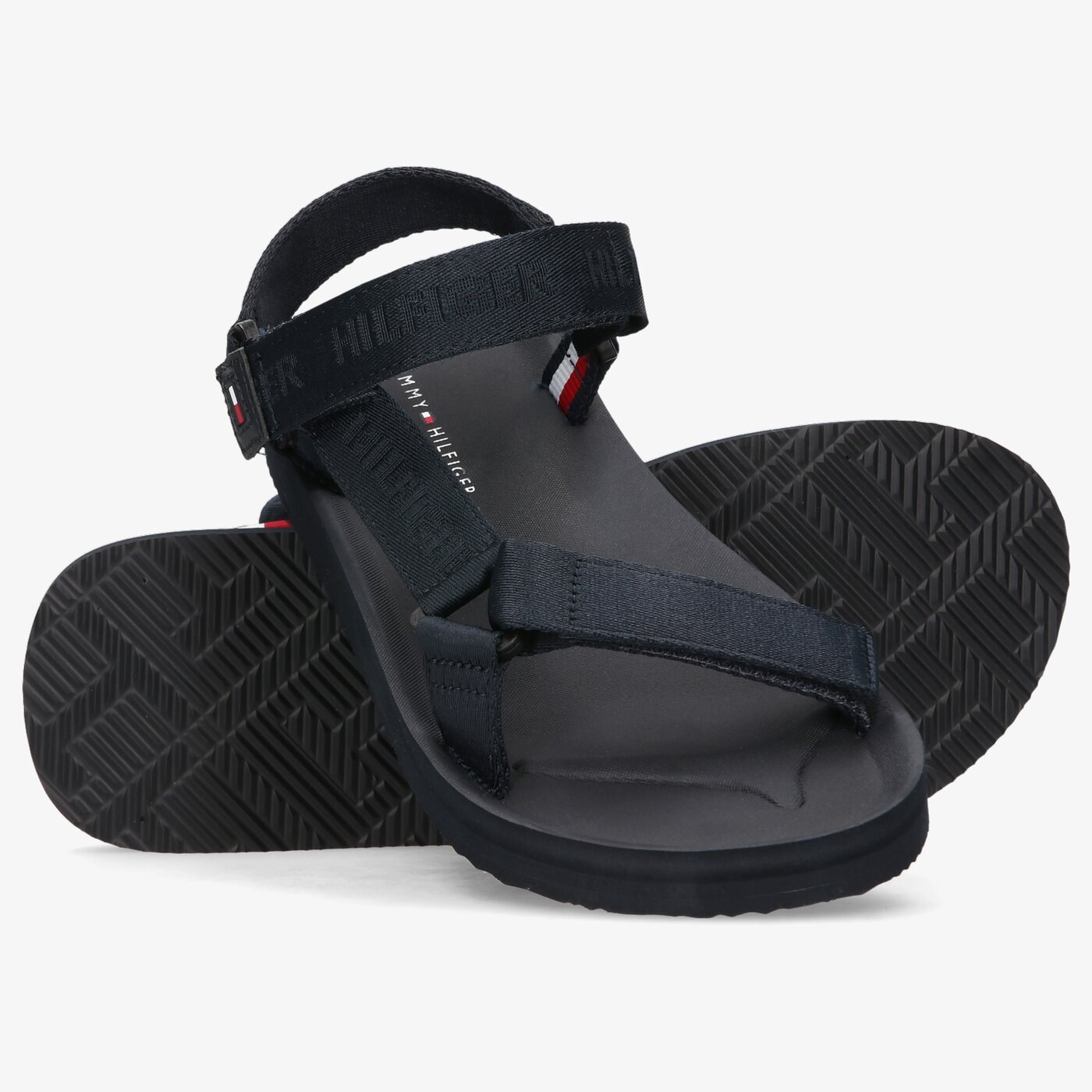 Męskie sandały TOMMY HILFIGER COMFORTABLE STRAPPY SANDAL fm0fm03974dw5 kolor granatowy