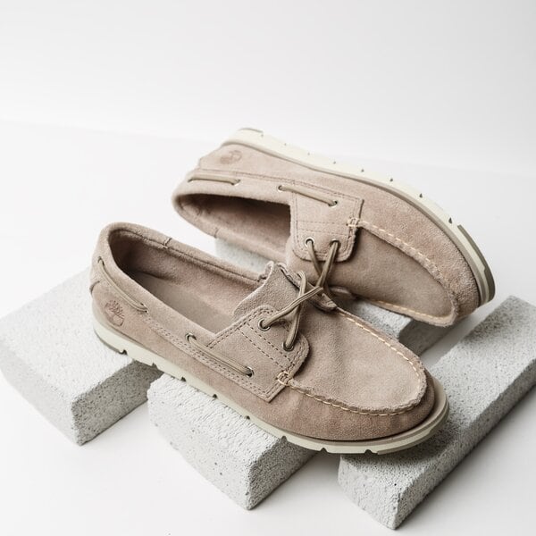 Damskie mokasyny i półbuty TIMBERLAND CAMDEN FALLS SUEDE BOAT tb0a1p84l471 kolor szary