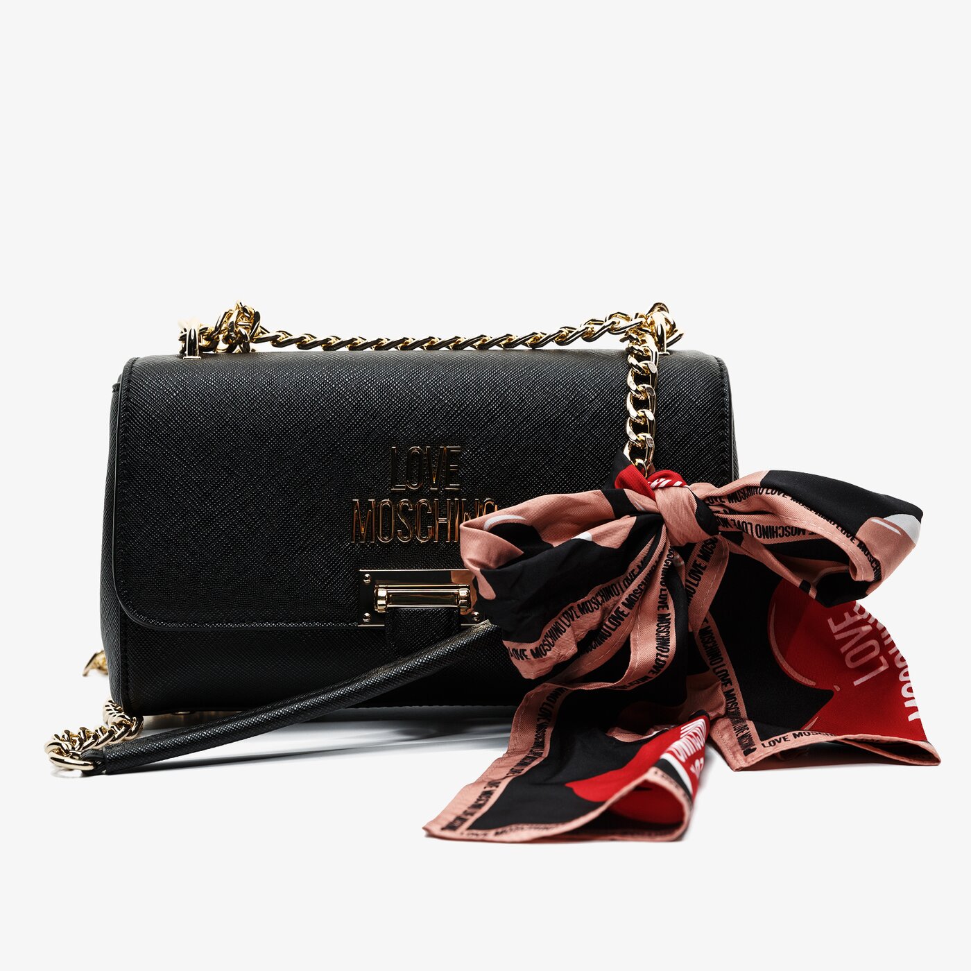 Damska torebka LOVE MOSCHINO TOREBKA THE ICE CREEM SCARF jc4239pp0akg0000 kolor czarny