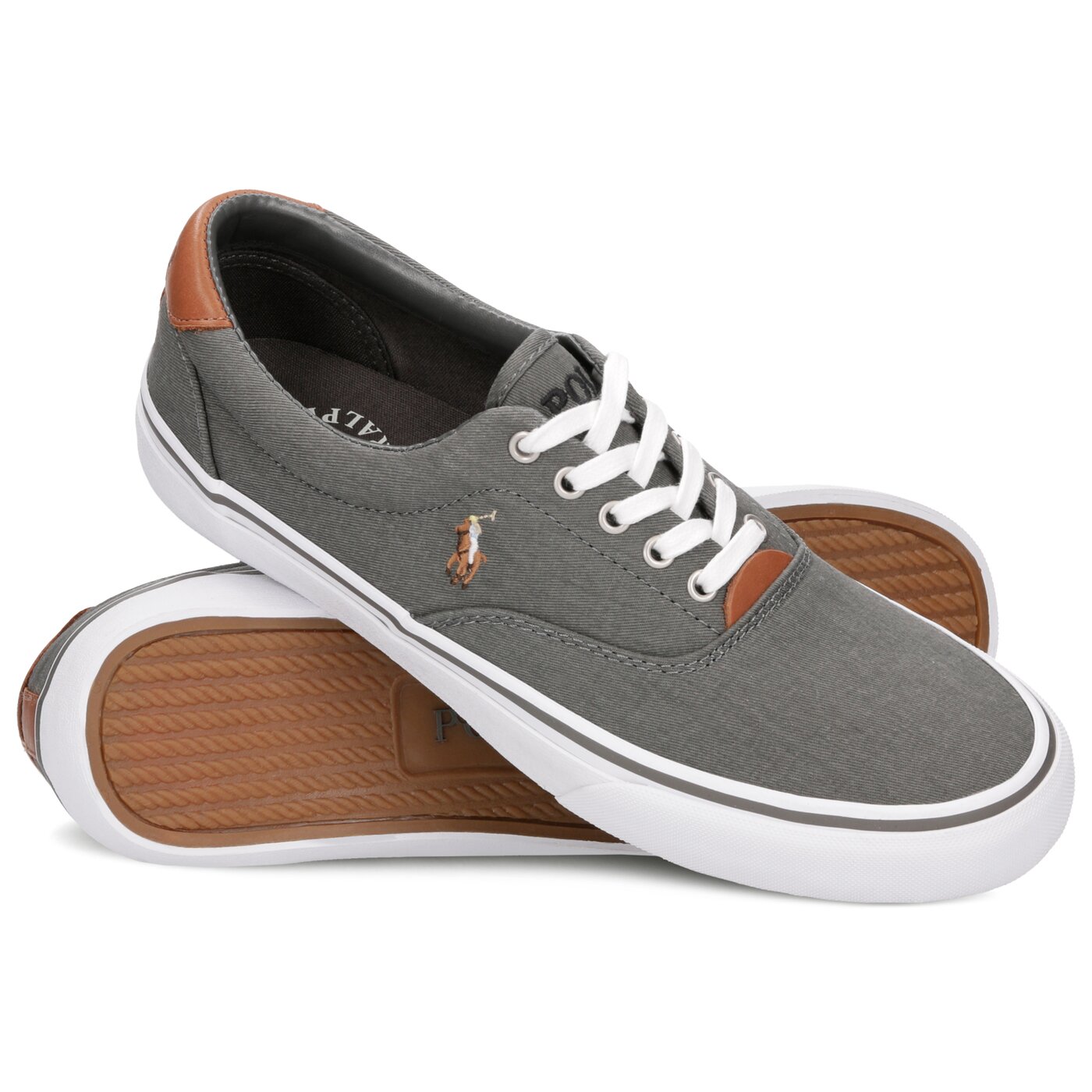 Męskie trampki POLO RL THORTON NE SNEAKERS VULC BLACK WASHED TWILL 816747519001 kolor czarny