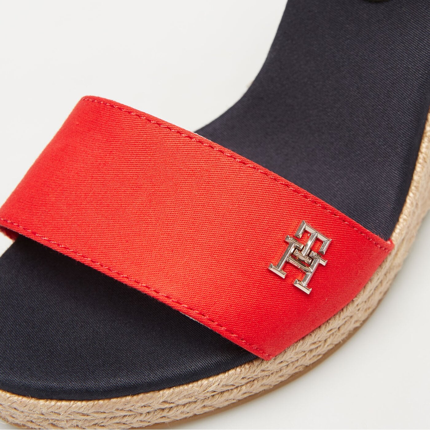 Damskie szpilki / czółenka TOMMY HILFIGER STRIPES WEDGE SANDAL fw0fw080530g0 kolor multicolor