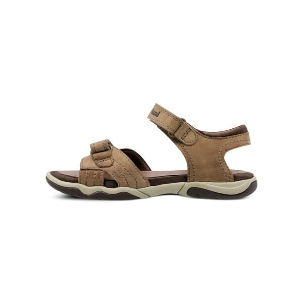 Dziecięce sandały / klapki TIMBERLAND EK OAK BLUFFS LEATHER 2 STRAP 2170a kolor brązowy