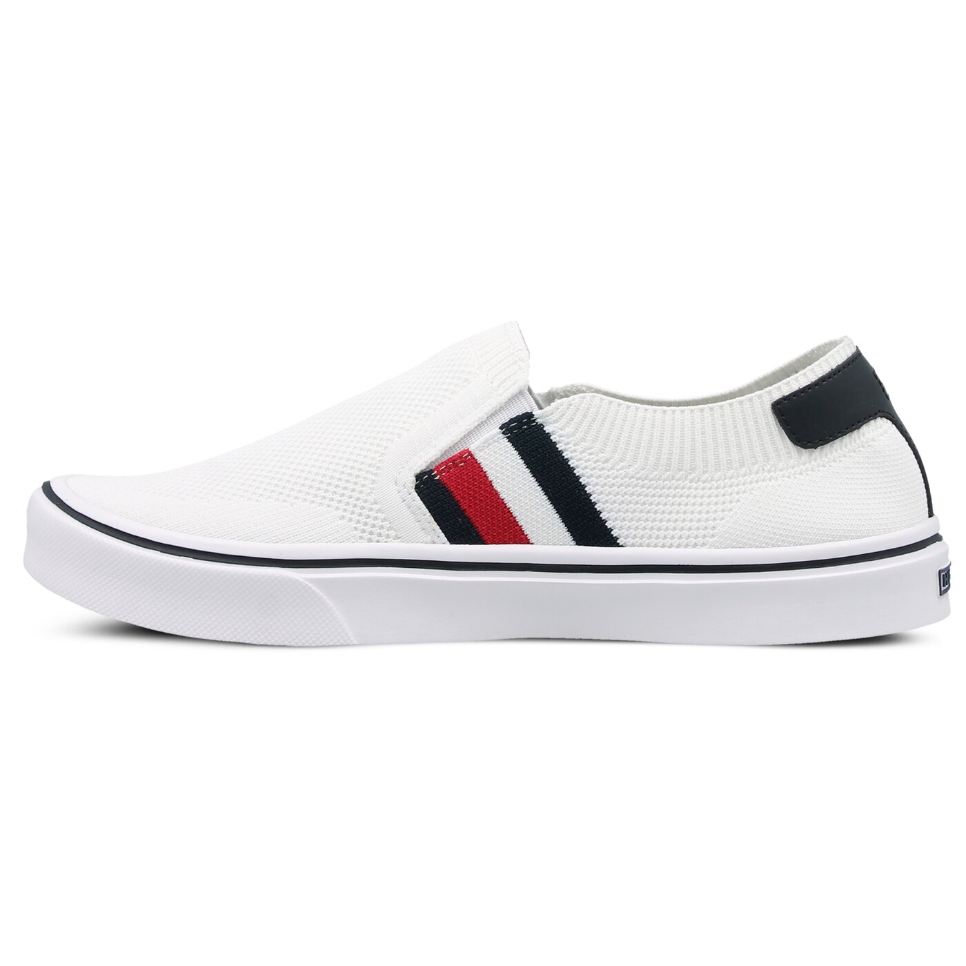 Męskie trampki TOMMY HILFIGER LIGHTWEIGHT CORPORATE SLIP ON fm0fm01634100 kolor biały