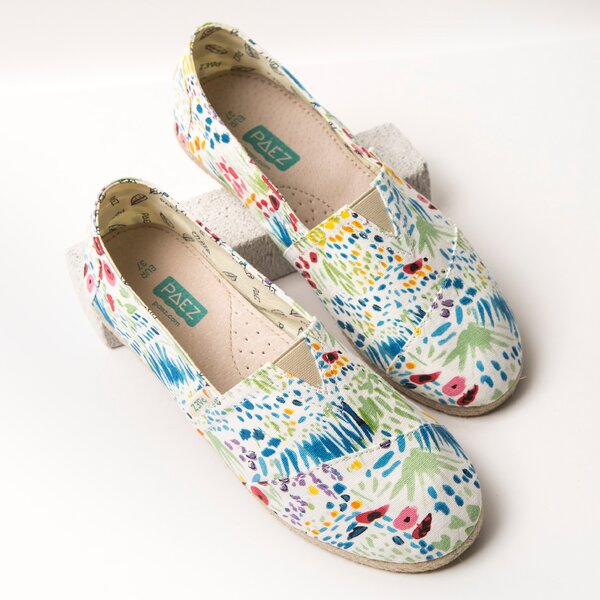 Damskie espadryle PAEZ ORIGINAL RAW PRINT FELIZIA 1830201s00-800 kolor biały