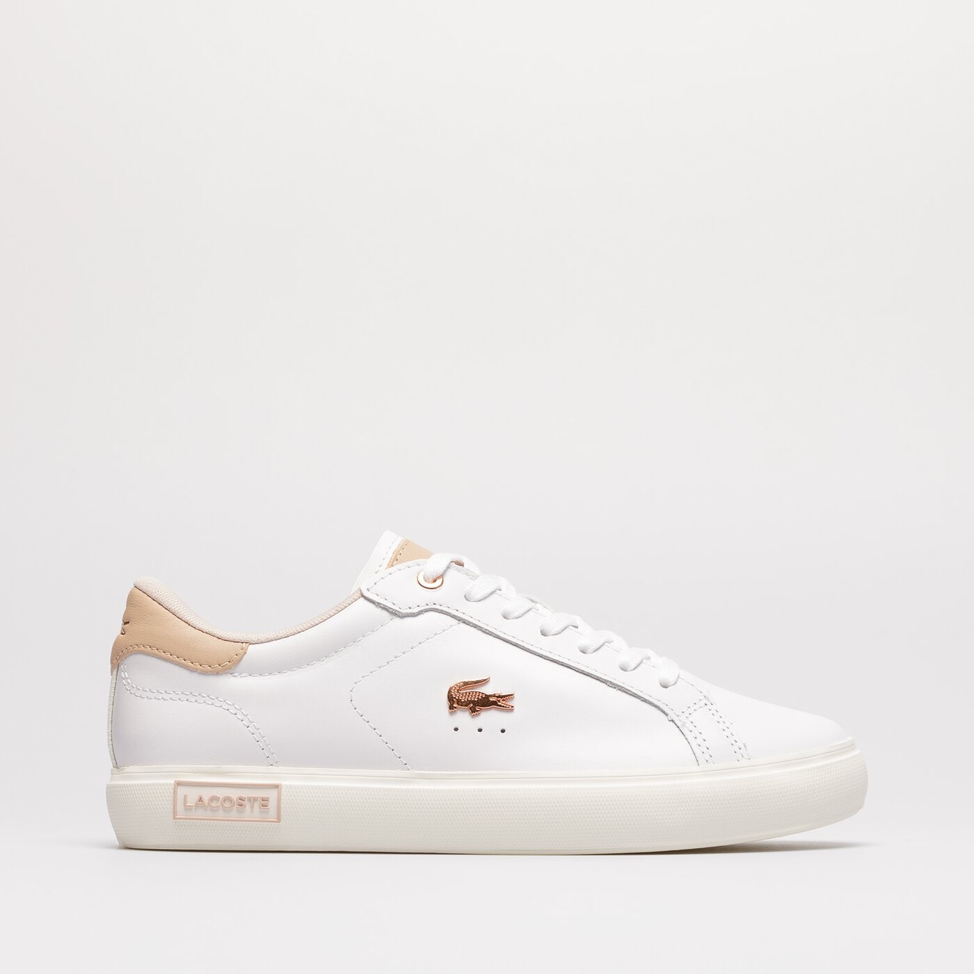 Damskie sneakersy (buty) LACOSTE POWERCOURT 222 5 SFA 744SFA00651Y9 744sfa00651y9 kolor biały