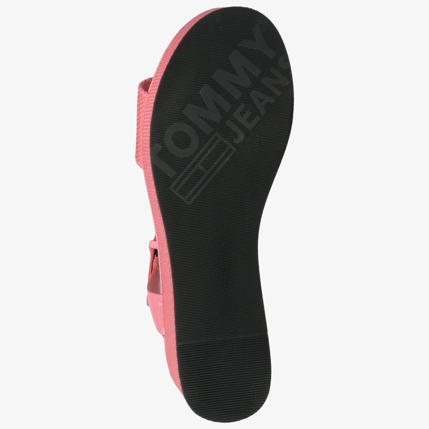 Damskie sandały TOMMY HILFIGER DENIA 2C MATERIAL MIX FLATFORM SANDAL en0en00561669 kolor różowy