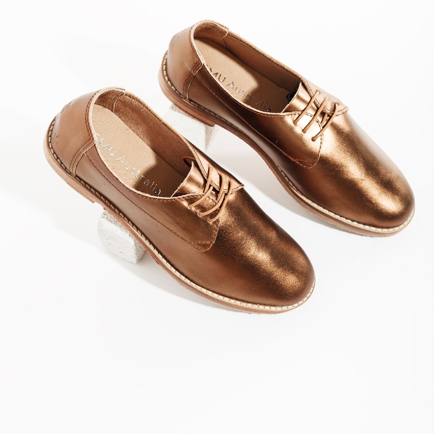 Damskie półbuty EMU RIDDOCH w11908bronze kolor złoty