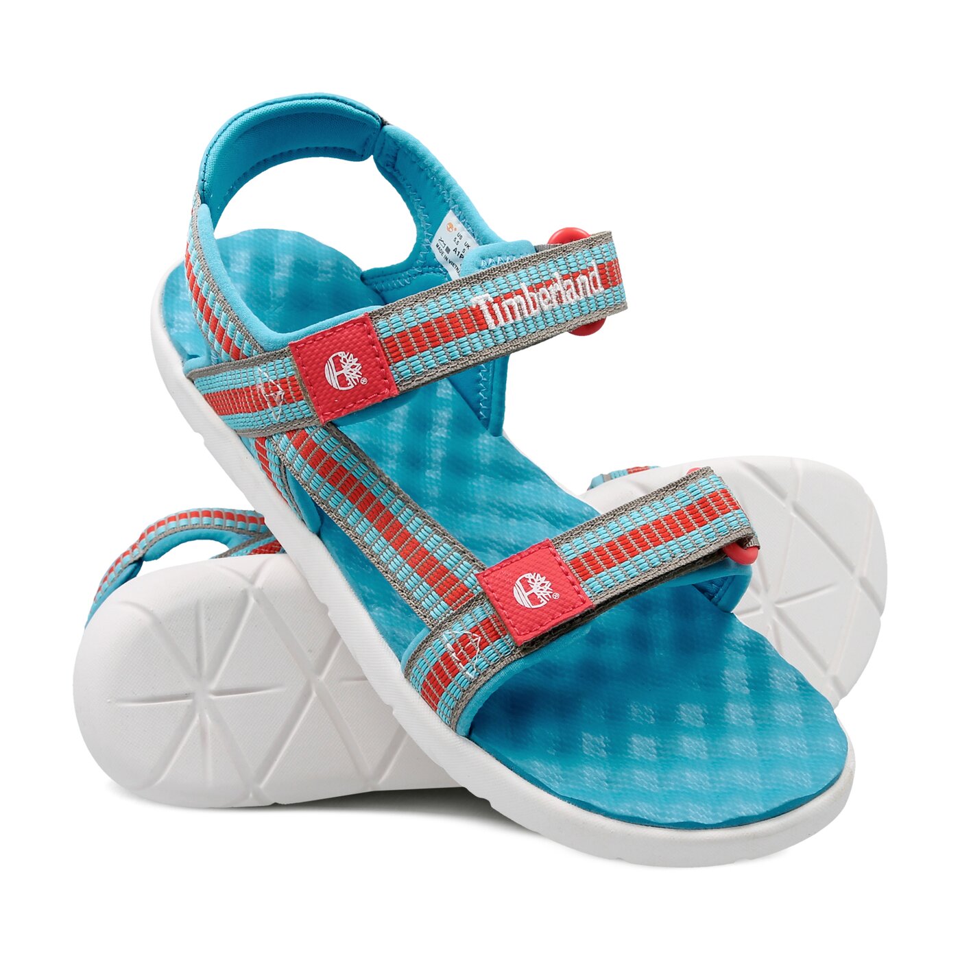 Dziecięce sandały / klapki TIMBERLAND PERKINS ROW WEBBING SNDL a1put kolor niebieski