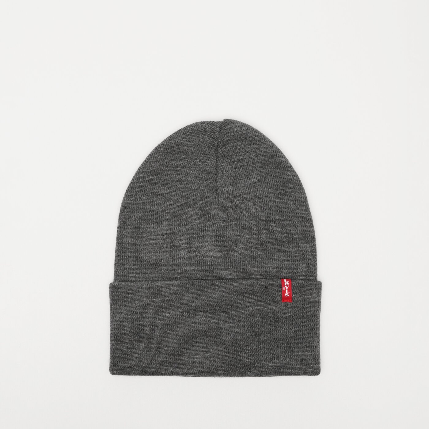 Damska czapka zimowa LEVI'S CZAPKA SLOUCHY RED TAB BEANIE 77138-0888 kolor szary