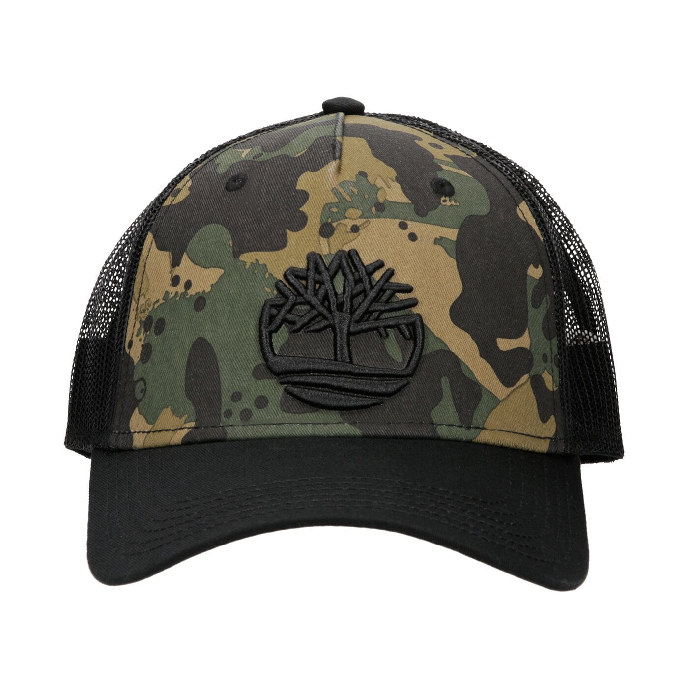 Damska czapka z daszkiem TIMBERLAND CZAPKA CAMO PRINTED TRUCKER CAP tb0a1ent0011 kolor multicolor