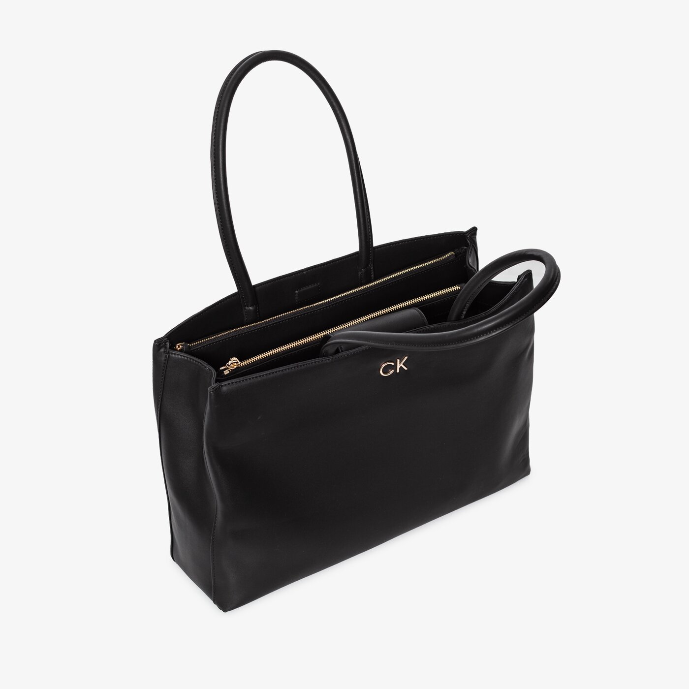 Damska torebka CALVIN KLEIN TOREBKA RE-LOCK SHOPPER k60k608720bax kolor czarny