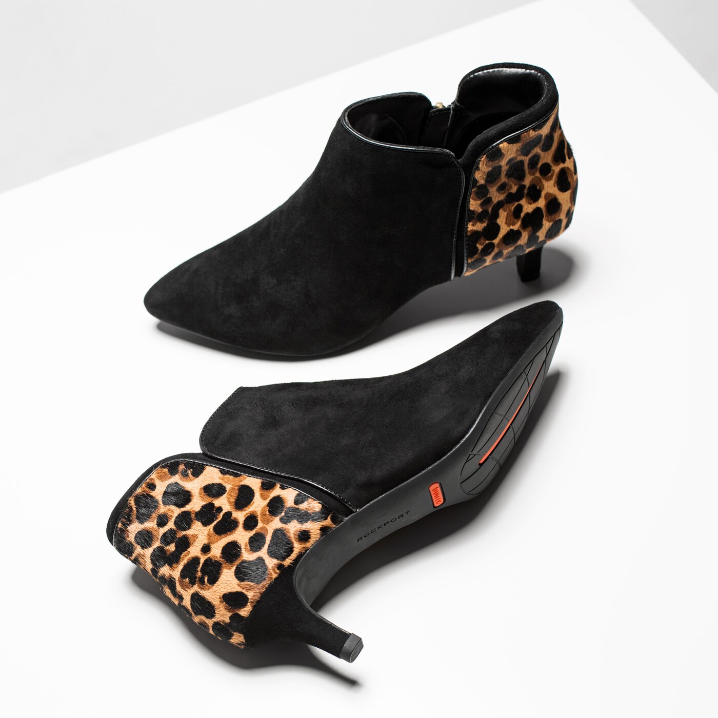 Damskie botki / sztyblety ROCKPORT KALILA PIPING BOOTIE v81228 kolor czarny