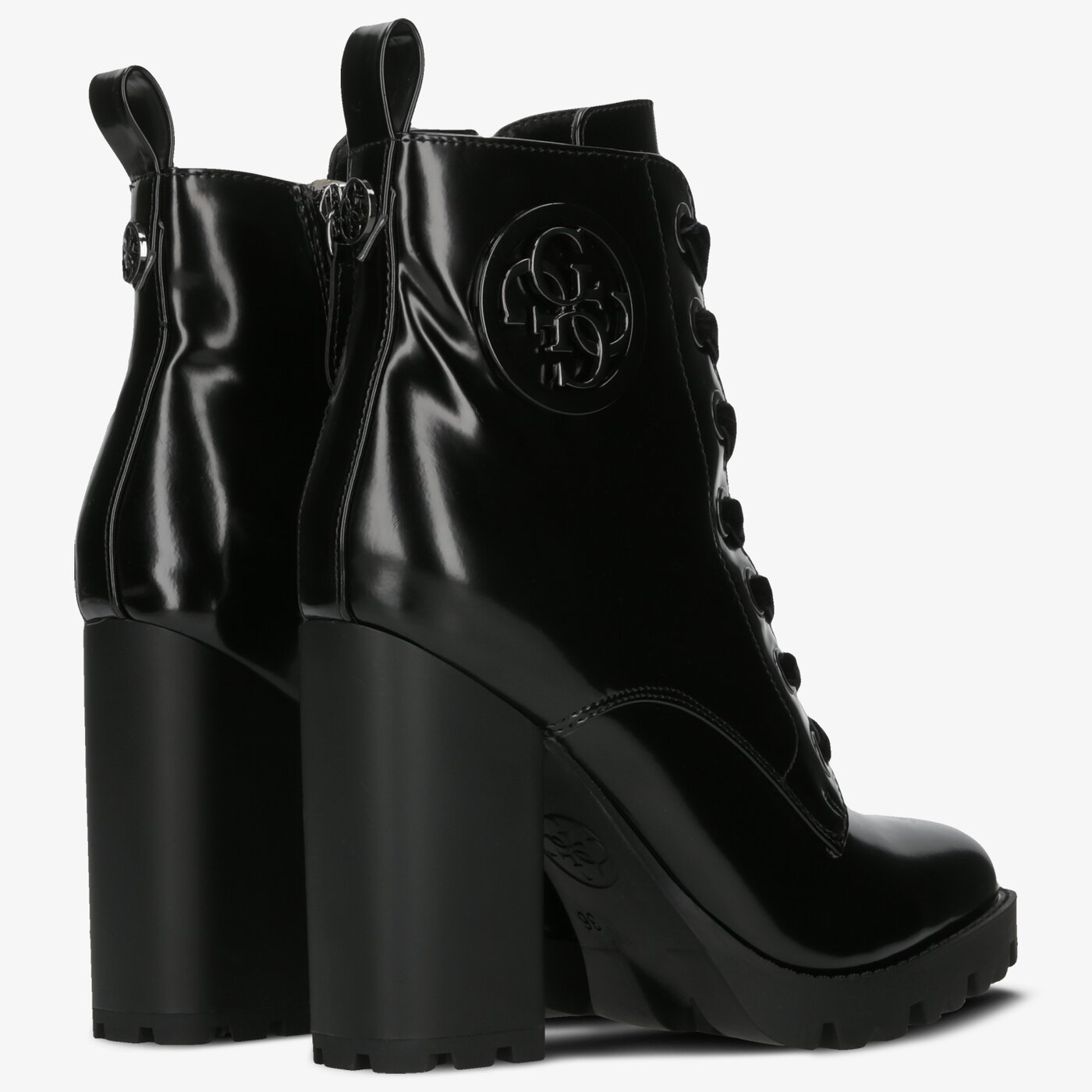 Damskie botki / sztyblety GUESS DEAVAN fl8dvnpaf10black kolor czarny