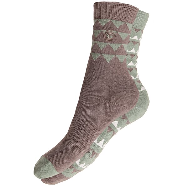 Damskie skarpetki TIMBERLAND SKARPETY 2PP PATTERN CREW j0225062 kolor brązowy