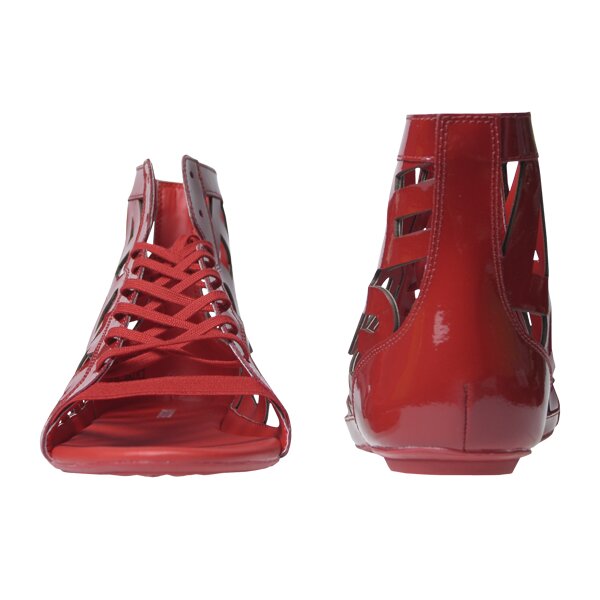 Damskie sandały LACOSTE OLYMPE 2 SRW 721srw7251047 kolor czerwony