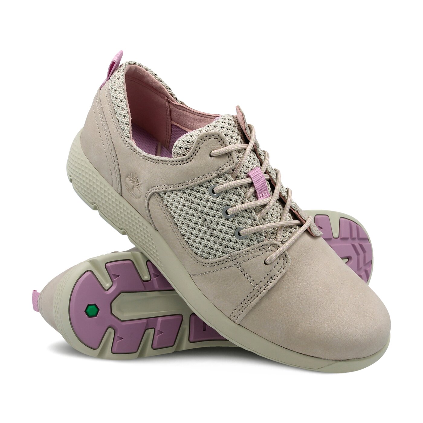 Dziecięce sneakersy (buty) TIMBERLAND FLYROAM L/F OXFORD a1sui kolor beżowy