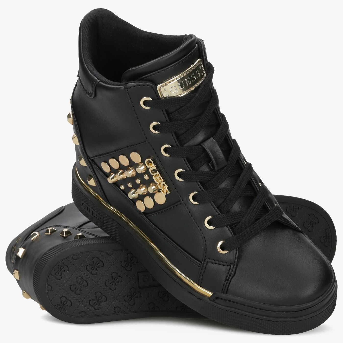 Damskie sneakersy (buty) GUESS FABIA fl7flxele12black kolor czarny