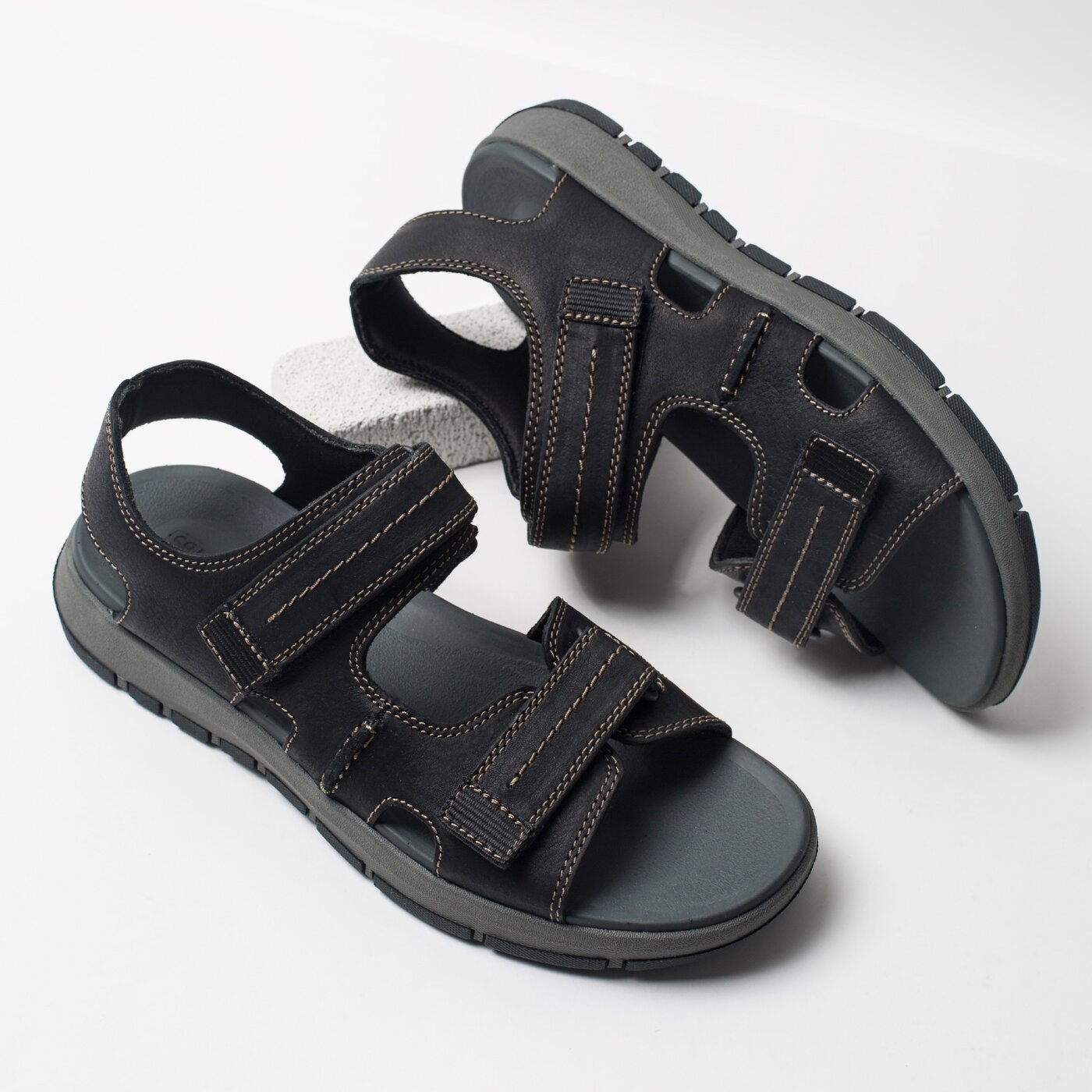 Męskie sandały CLARKS BRIXBY SHORE 26131545 kolor czarny