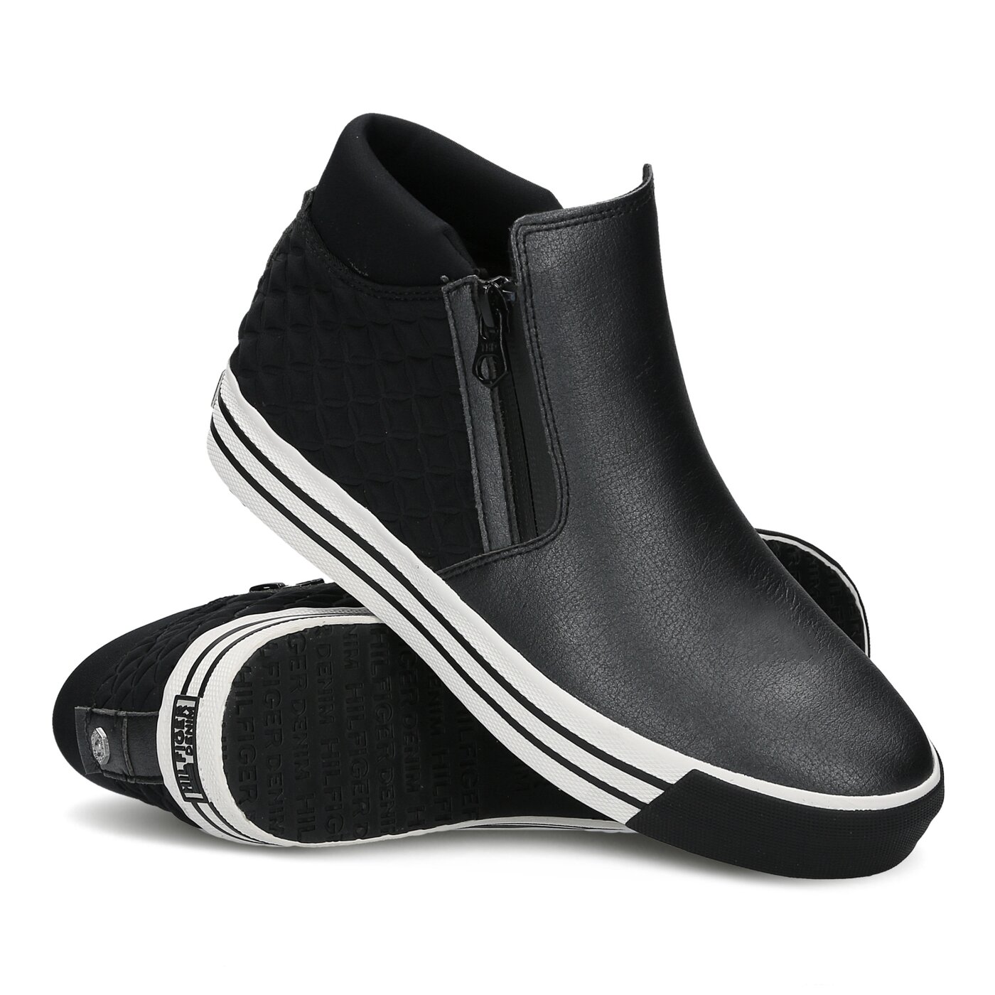 Damskie trampki TOMMY HILFIGER L1385YON 13C en56821878990 kolor czarny