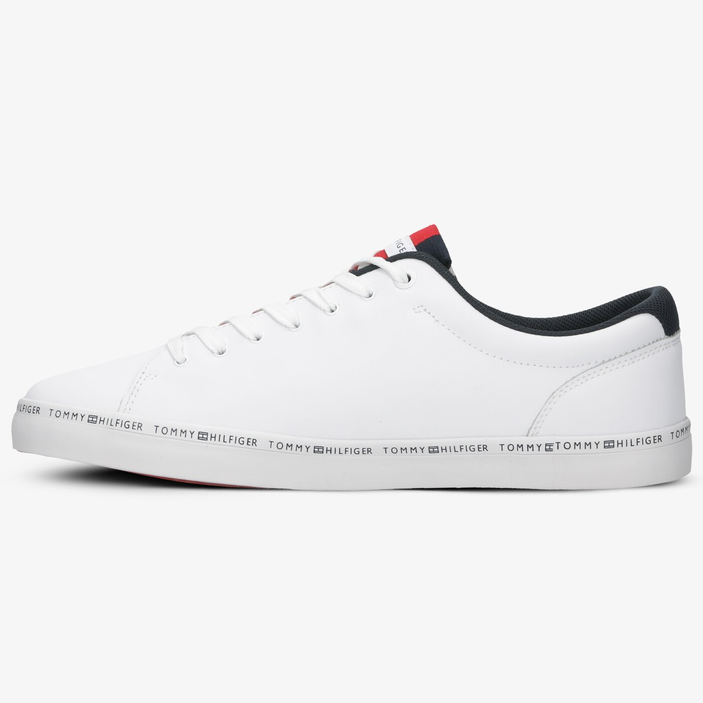 Męskie trampki TOMMY HILFIGER ESSENTIAL LEATHER VULC fm0fm02378100 kolor biały