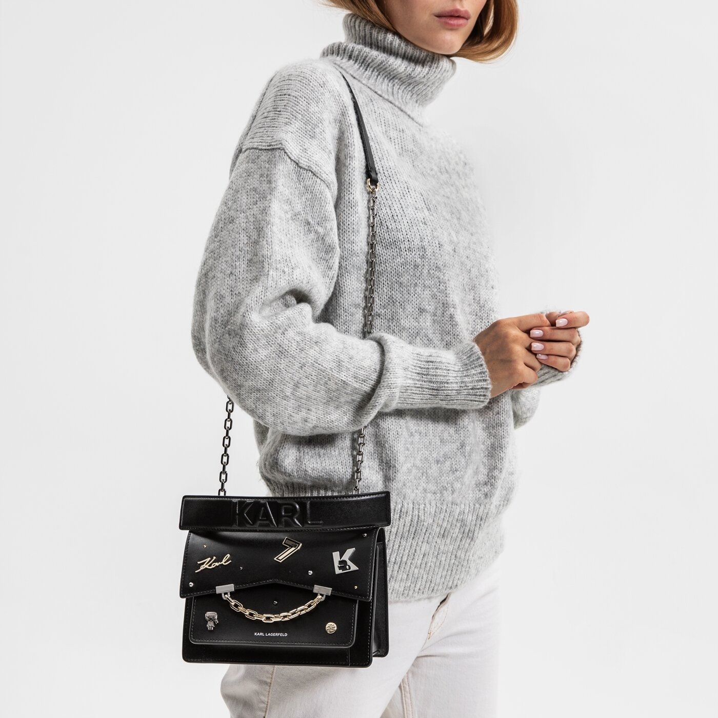 Damska torebka KARL LAGERFELD TOREBKA 211w3229999 kolor czarny