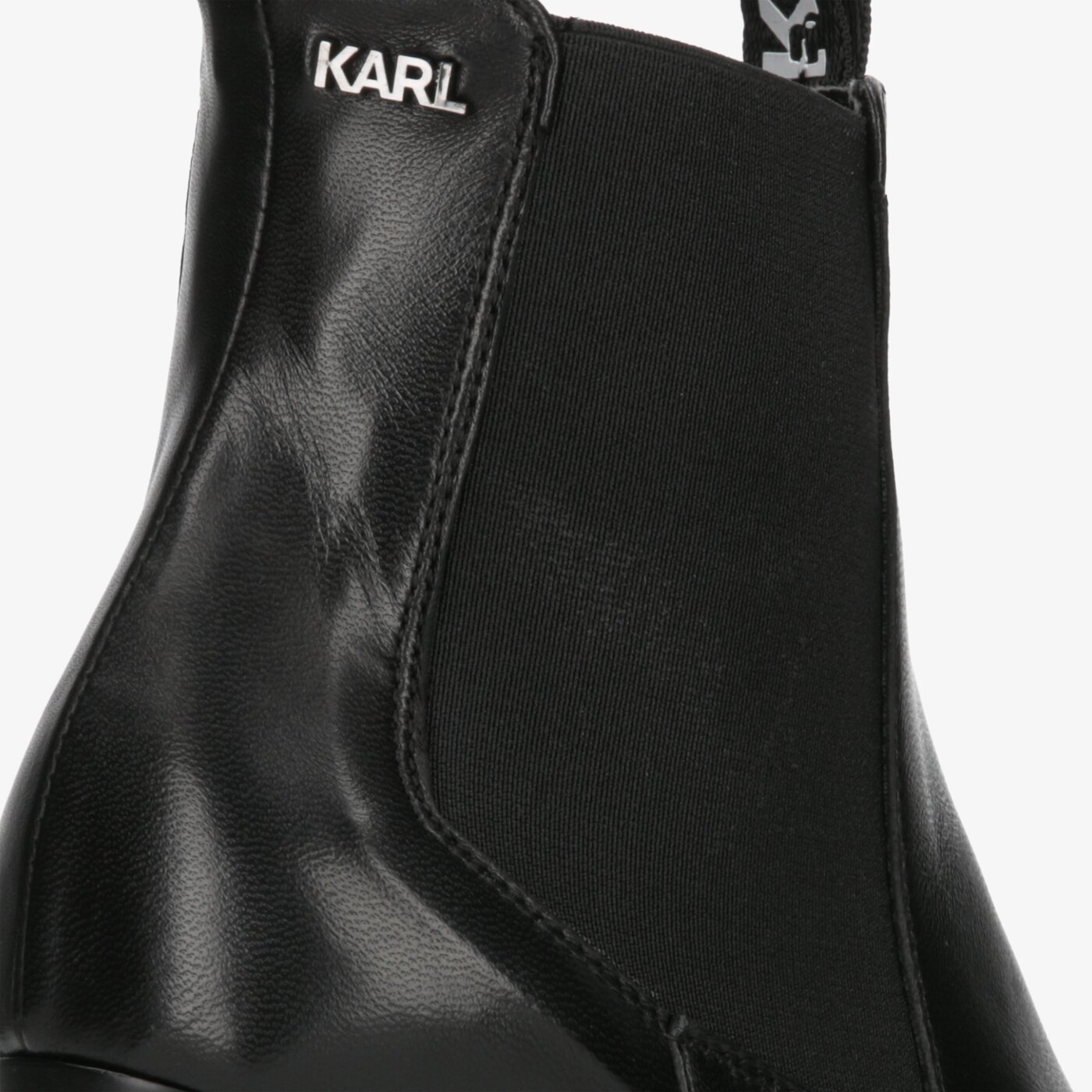 Damskie botki / sztyblety KARL LAGERFELD VOYAGE ANKLE GORE BOOT kl30165000 kolor czarny