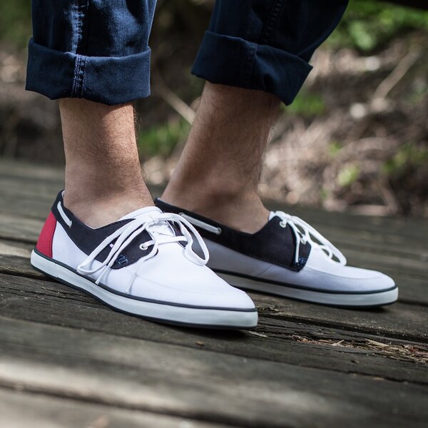 Męskie trampki TOMMY HILFIGER HARLOW 4D fm56820926100 kolor biały