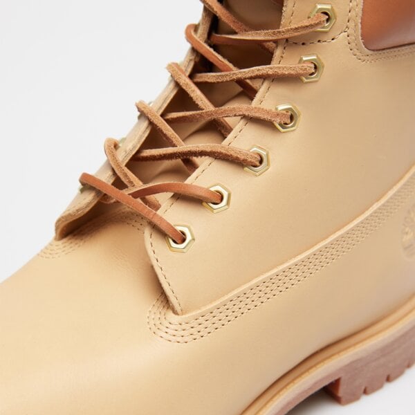 Męskie buty za kostkę TIMBERLAND PREMIUM 6 IN LACE WP BOOT tb0a2p6wen21 kolor beżowy