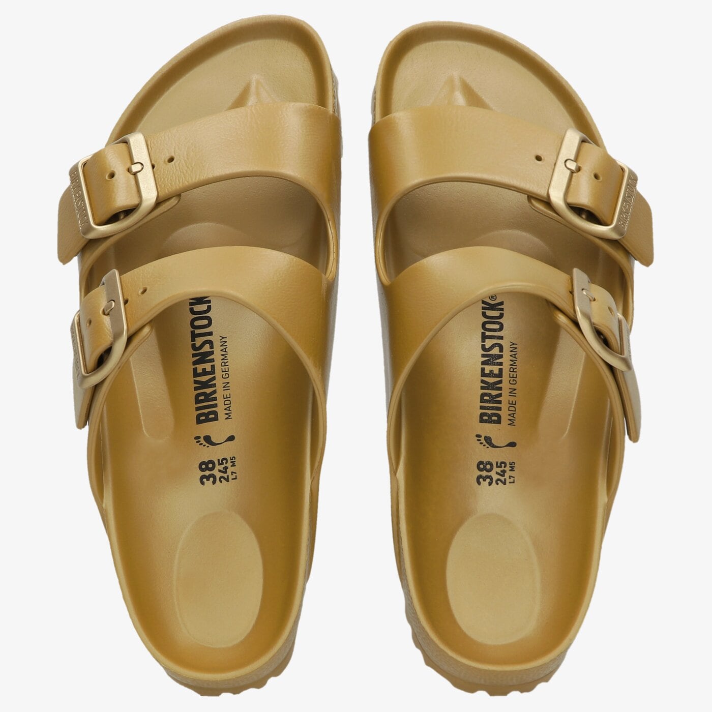 Damskie klapki BIRKENSTOCK ARIZONA EVA  1022465 kolor złoty