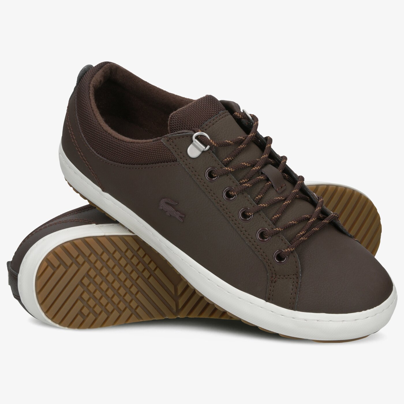 Męskie sneakersy (buty) LACOSTE STRAIGHTSETINSULATE3192CMA 738cma00621w7 kolor brązowy