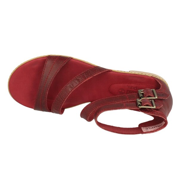 Damskie sandały TIMBERLAND EK DARIEN ANKLE STRAP 8935r kolor bordowy