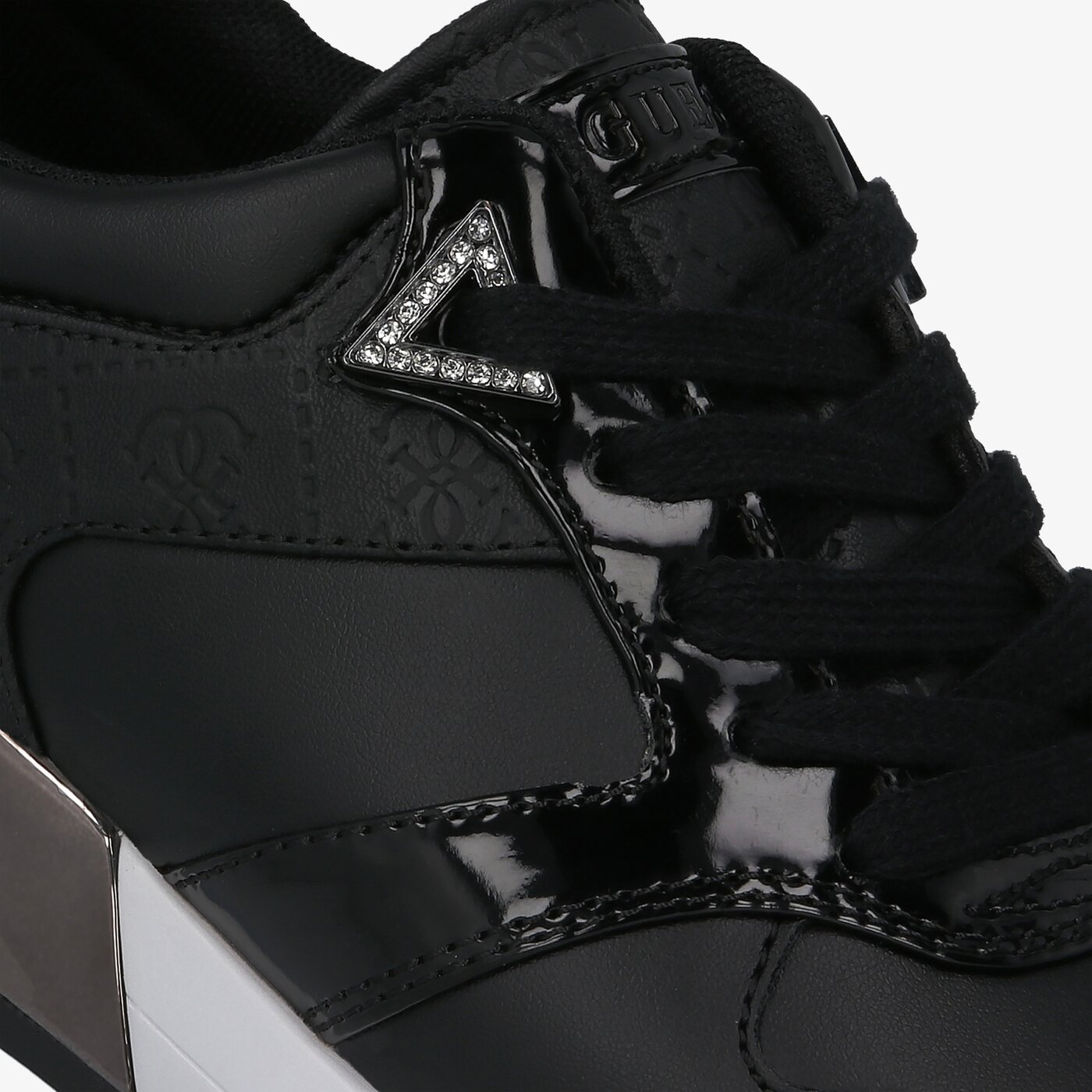 Damskie sneakersy (buty) GUESS MOTIV fl7mov ell12black kolor czarny