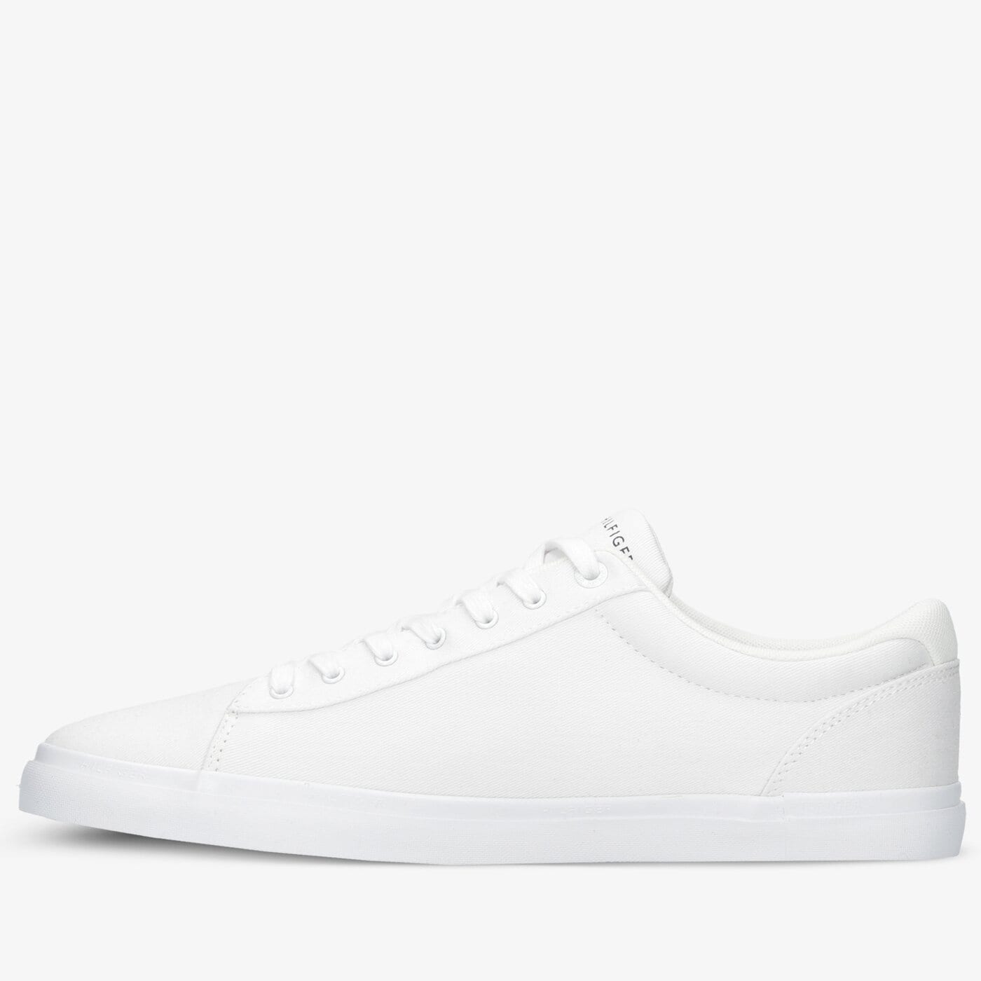 Męskie trampki TOMMY HILFIGER ESSENTIAL STRIPES TEXTILE VULC fm0fm03611ybr kolor biały