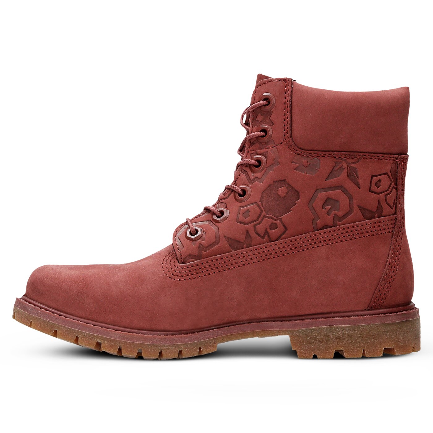 Damskie trapery TIMBERLAND PREMIUM 6 INCH BOOT - W  a1k3o kolor bordowy