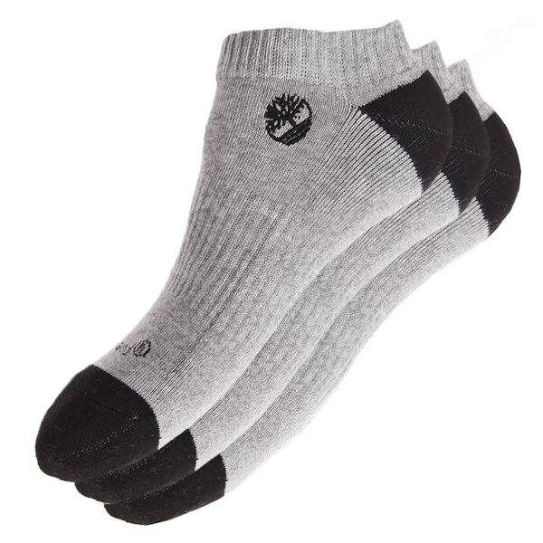 Męskie skarpetki TIMBERLAND SKARPETY 3PP 1/2 CUSHION NO SHOW j0149052 kolor szary