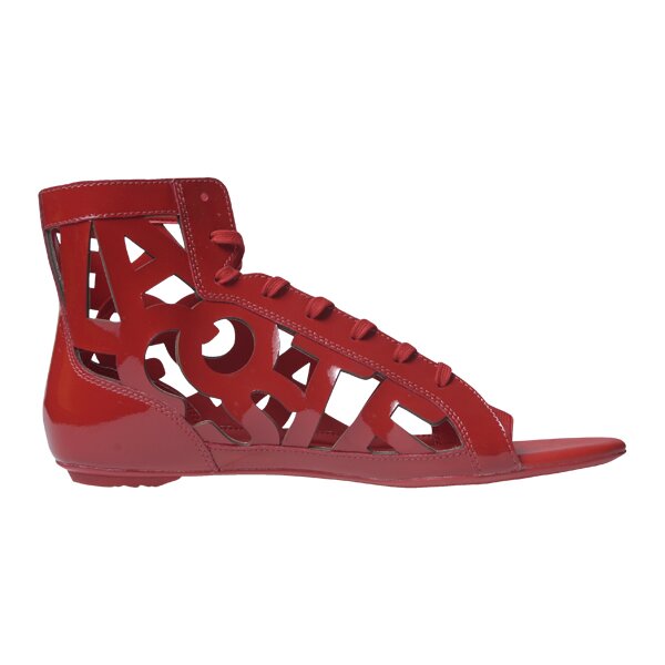 Damskie sandały LACOSTE OLYMPE 2 SRW 721srw7251047 kolor czerwony