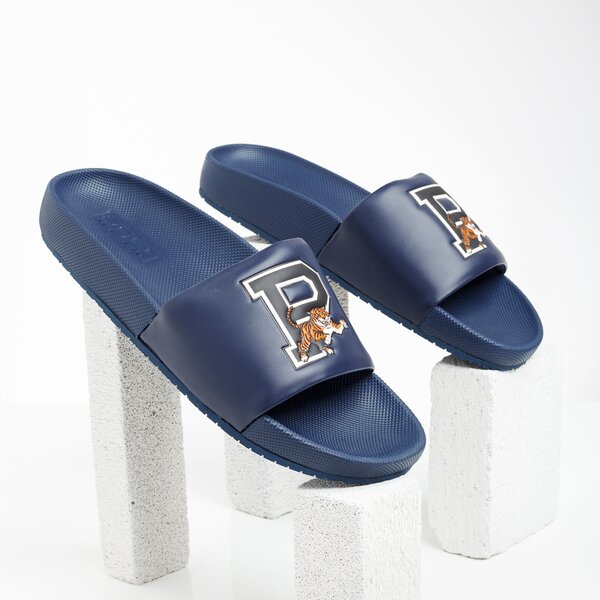 Męskie klapki POLO RL CAYSON SANDALS CASUAL NAVY TIGER PU 816746598002 kolor granatowy