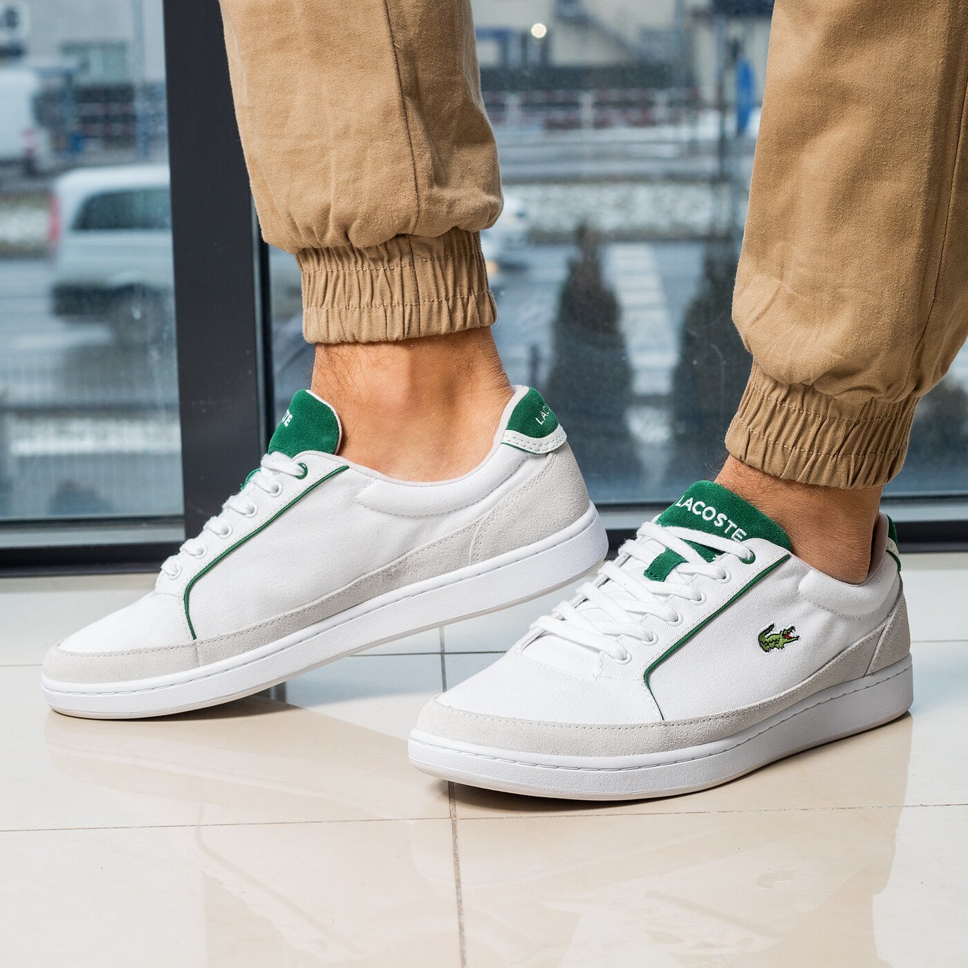 Męskie sneakersy (buty) LACOSTE SETPLAY 117 2 733spm1013001 kolor biały