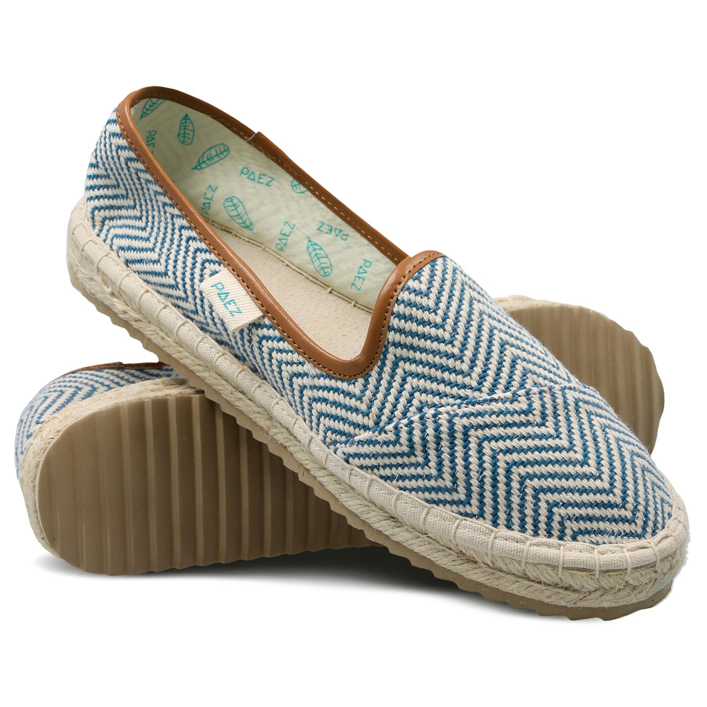 Damskie espadryle PAEZ SLIM LUREX BLUE 1833603s90-300 kolor niebieski