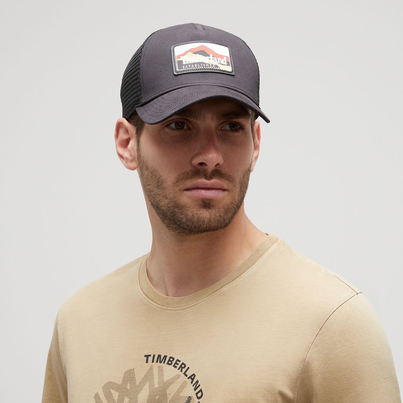 Damska czapka z daszkiem TIMBERLAND CZAPKA TRUCKER U MOUNTAIN CAP tb0a61x20011 kolor czarny