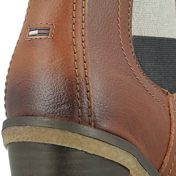 Damskie botki / sztyblety TOMMY HILFIGER CLEO 13A fw0fw01377906 kolor brązowy