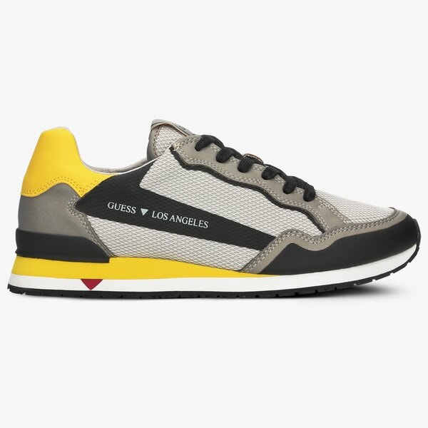 Męskie sneakersy (buty) GUESS GENOVA fm6genfab12grblk kolor szary