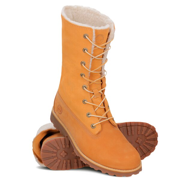Dziecięce trapery TIMBERLAND 6 IN WP SHEARLING BOOT tb0a156n2311 kolor żółty