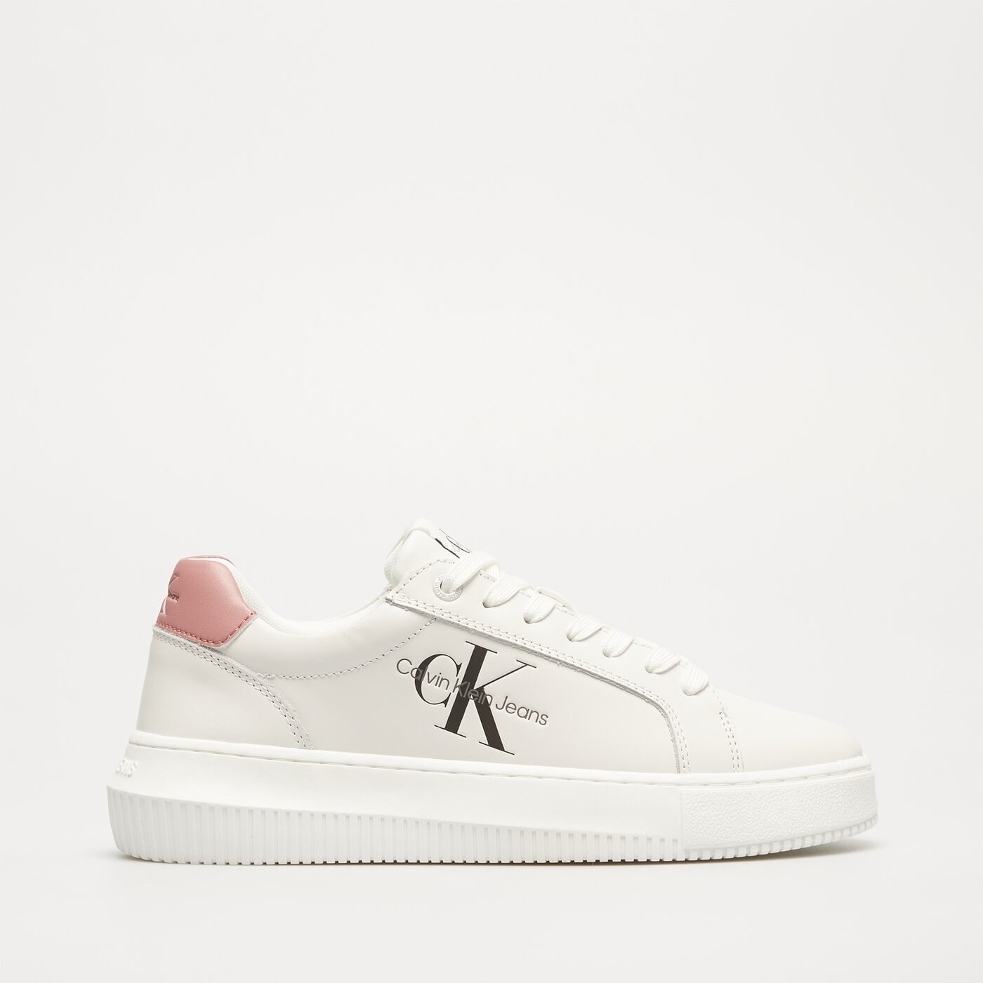 CALVIN KLEIN CHUNKY CUPSOLE MONO LTH WN kolor BIAŁY (YW0YW0082302S