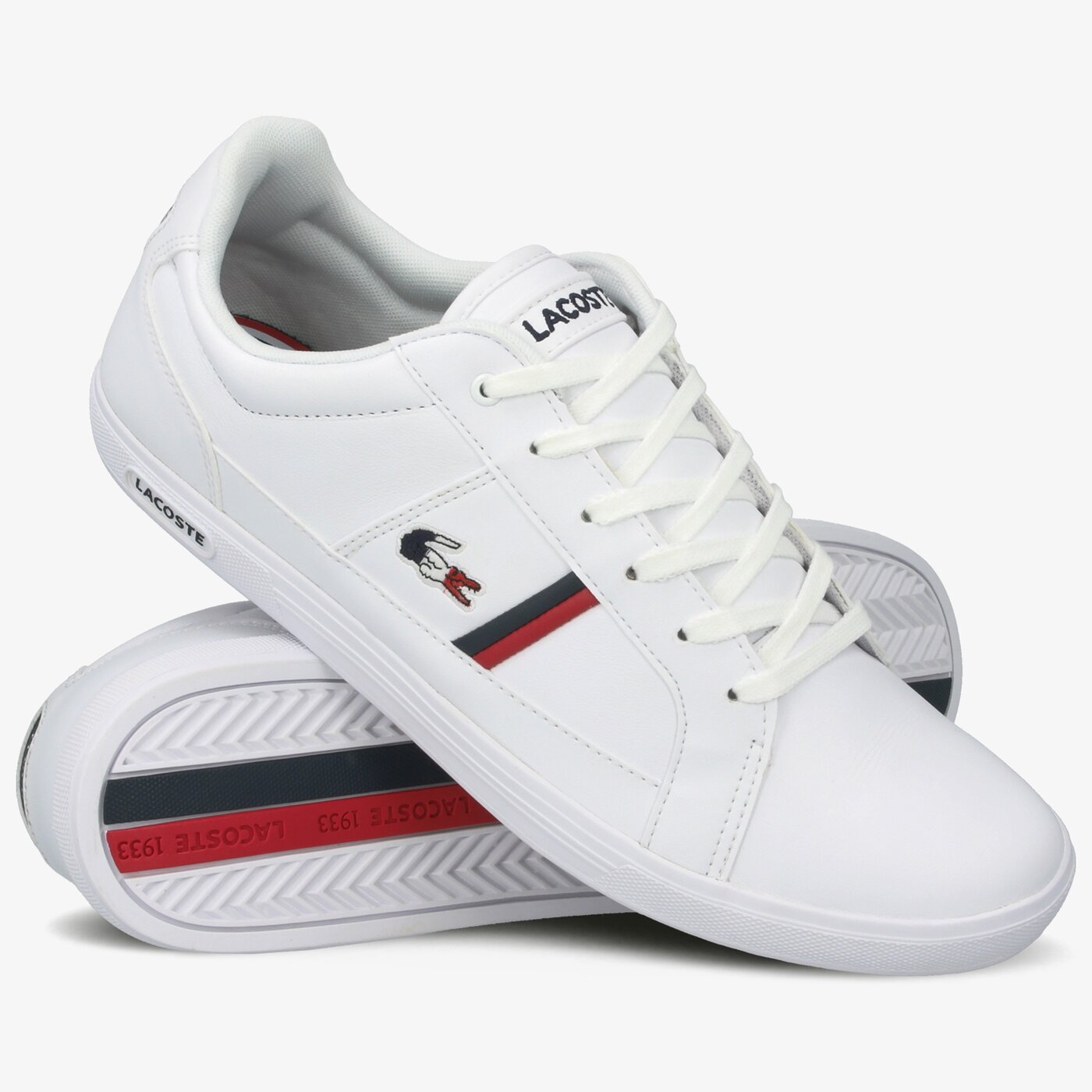 Męskie sneakersy (buty) LACOSTE EUROPA TRI 1 739sma0031407 kolor biały