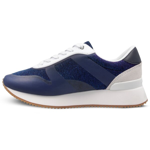 Damskie sneakersy (buty) TOMMY HILFIGER ANNIE 1C1 GLITTER CITY SNEAKER fw0fw03772406 kolor granatowy