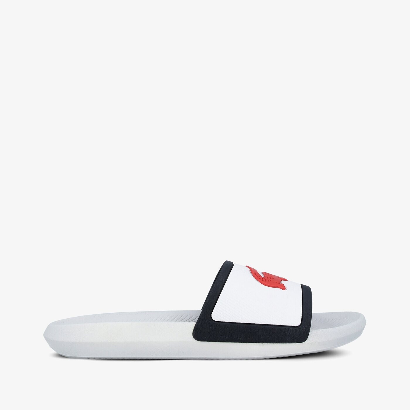 Męskie klapki LACOSTE CROCO SLIDE TRI 3 739cma0043407 kolor biały